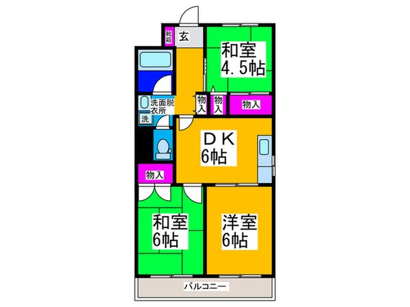 コ－トビレッヂ赤塚の物件間取画像